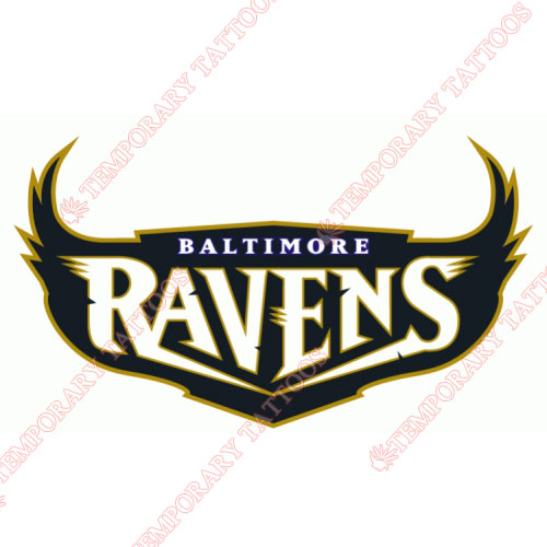 Baltimore Ravens Customize Temporary Tattoos Stickers NO.418